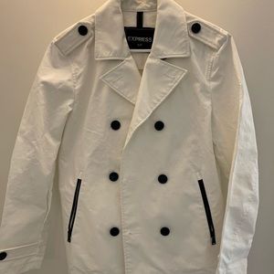 Express white pea coat